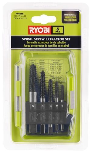 5 PC. SPIRAL SCREW EXTRACTOR SET