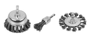 3 PC. TWISTED WIRE WHEEL SET